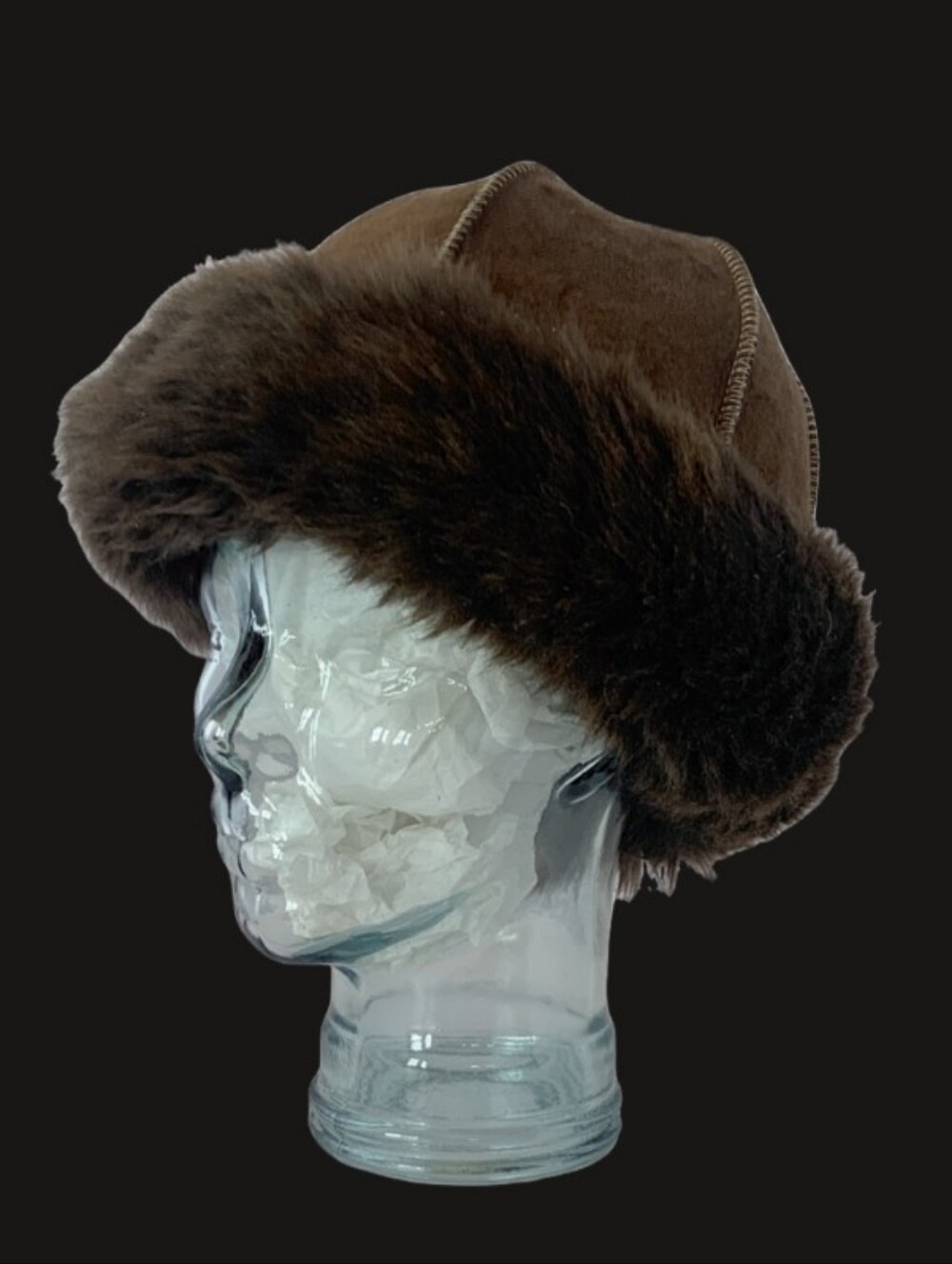 Sundance Aspen Sheepskin Handcrafted Hat Size Adult Medium Color Natural - Picture 8 of 8